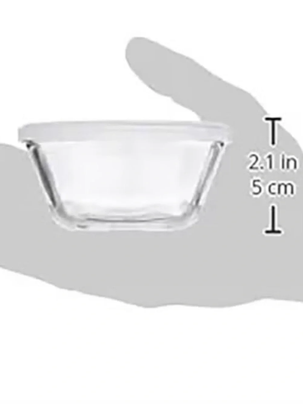 Anchor Hocking Clear Glass Prep Bowls/custard cups 4ct set  w/ Lids - Picture 3 of 4